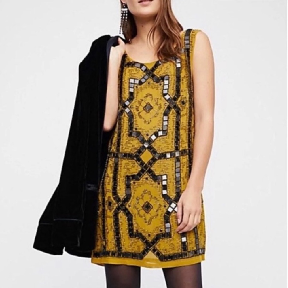 Free People Sequin Shift Dress